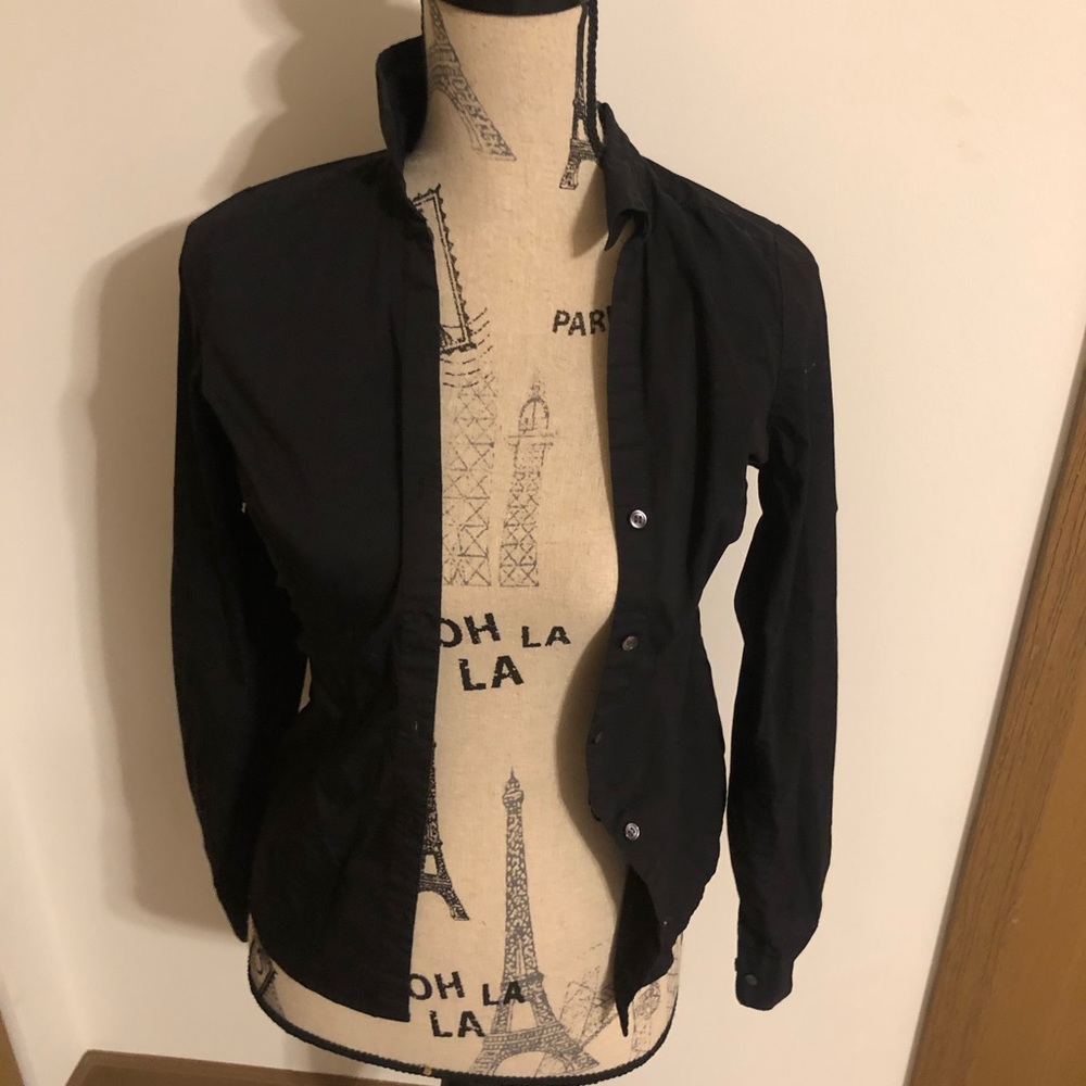 Black button up